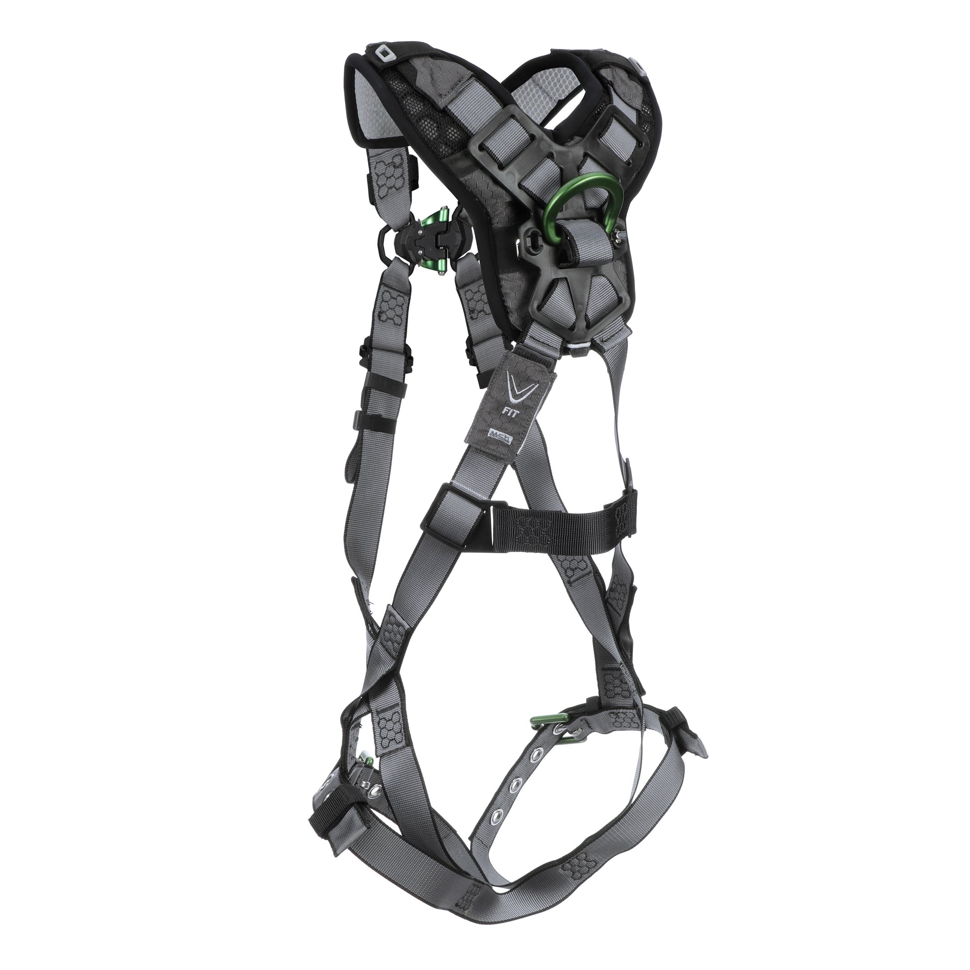 MSA V-FIT Harness w/Back D-Ring - Tongue Buckle Leg Straps - Shoulder & Leg Padding - Standard - 10194977