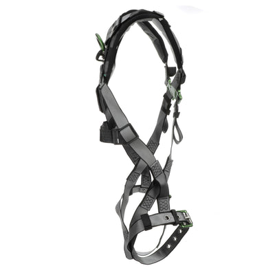 MSA V-FIT Harness w/Back D-Ring - Tongue Buckle Leg Straps - Shoulder Padding - Extra Large - 10194890