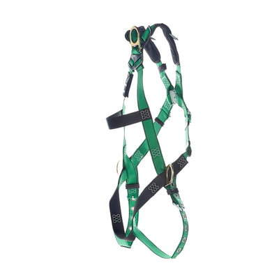 MSA V-FORM Harness w/Back, Front, Side & Shoulder D-Rings - Tongue Buckle Leg Straps Quick Connect Chest Buckle - Extra Large - 10206075