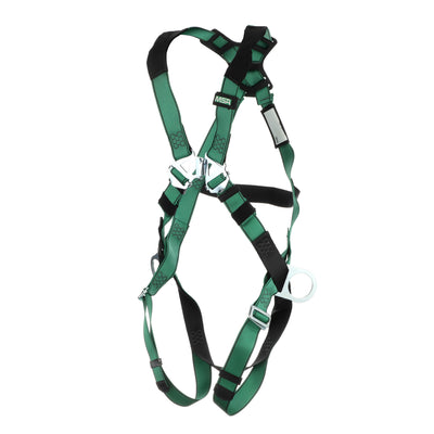 MSA V-FORM Harness w/Back & Side D-Rings - Qwik-Fit Leg Straps - Extra Large - 10197231