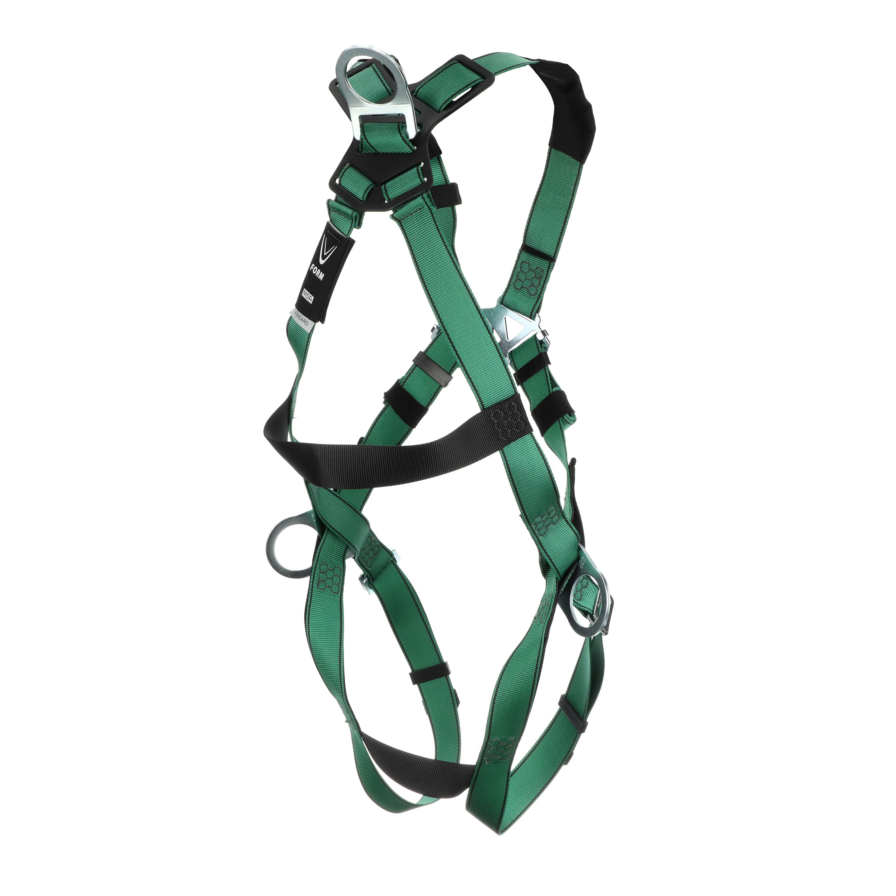 MSA V-FORM Harness w/Back & Side D-Rings - Qwik-Fit Leg Straps - Extra Small - 10197199