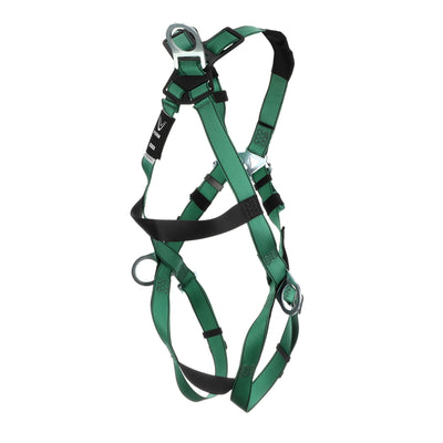 MSA V-FORM Harness w/Back & Side D-Rings - Qwik-Fit Leg Straps - Extra Small - 10197199