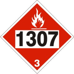 1307 XYLENES - CLASS 3 PLACARD