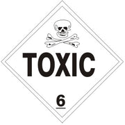 POISON PICTO TOXIC - CLASS 6 PLACARD - POISON PICTO TOXIC - CLASS 6 PLACARD, 10.75, Magnetic