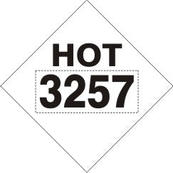 3257 HOT ASPHALT - CLASS 9 PLACARD