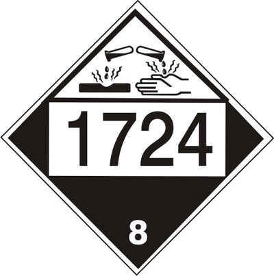 1724 ALLYLTRICHLOROSILANE - CLASS 8 PLACARD