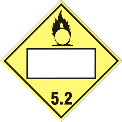 BLANK 5.2 - CLASS 5 PLACARD