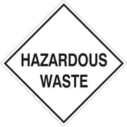 HAZARDOUS WASTE - CLASS 9 PLACARD - HAZARDOUS WASTE - CLASS 9 PLACARD, 10.75, Magnetic
