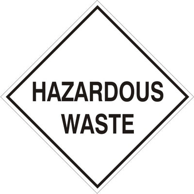 HAZARDOUS WASTE - CLASS 9 PLACARD