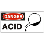 ACID BEAKER PICTO - DANGER SIGN - ACID BEAKER PICTO - DANGER SIGN, 7X17, Adhesive Vinyl