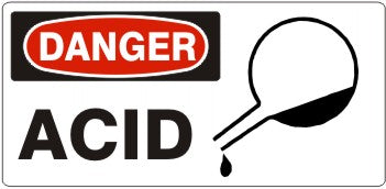 ACID BEAKER PICTO - DANGER SIGN