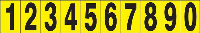 ADHESIVE VINYL NUMBER SET - STYLE 3 - ADHESIVE VINYL NUMBER SET - STYLE 3, , Adhesive Vinyl