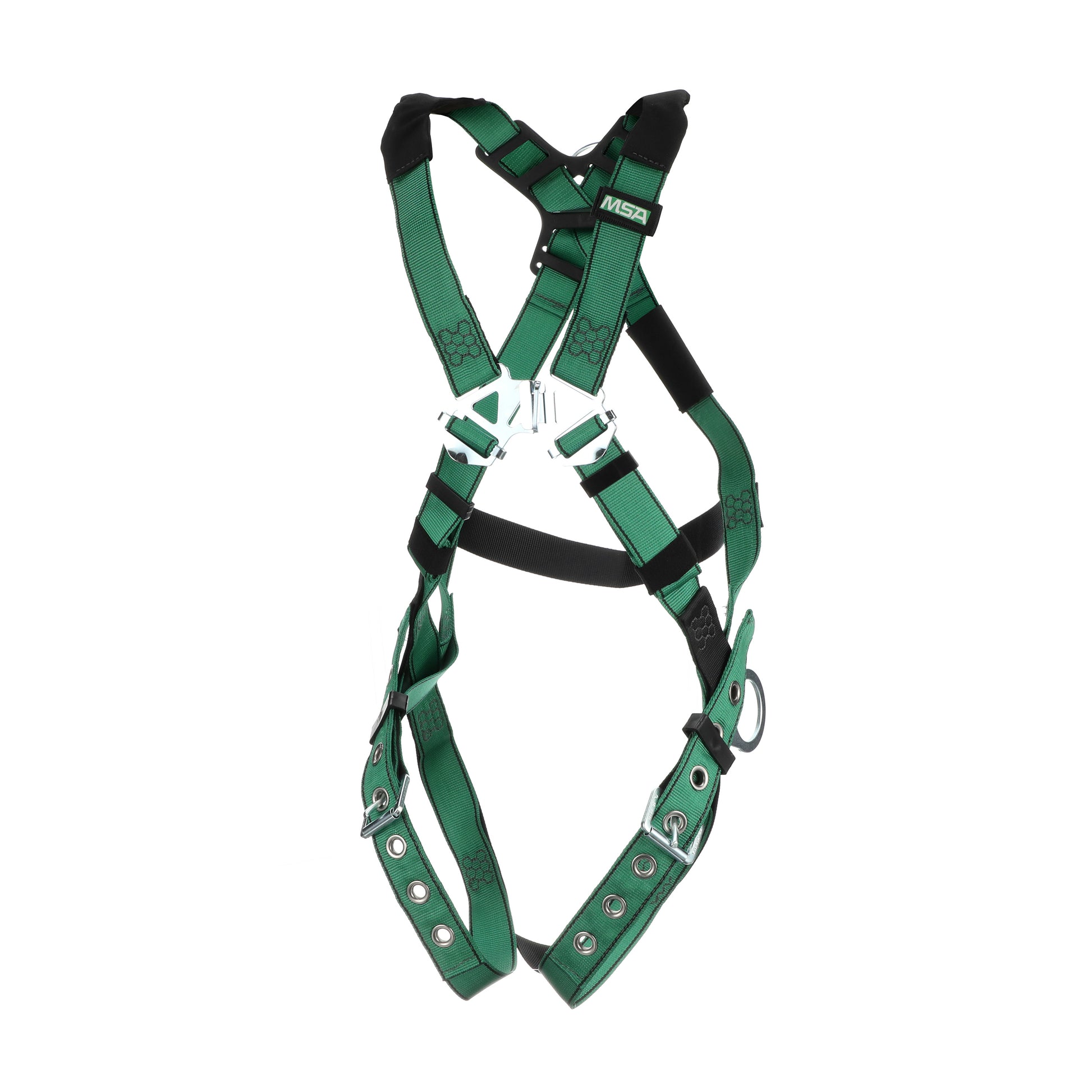 MSA V-FORM Harness w/Back & Side D-Rings - Tongue Buckle Leg Straps - Extra Large - 10197216