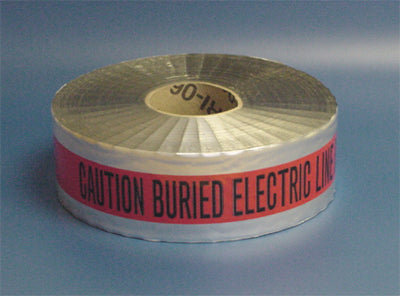 DETECTABLE UNDERGROUND TAPE - CAUTION BURIED ELECTRIC LINE BELOW