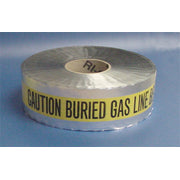 DETECTABLE UNDERGROUND TAPE - CAUTION BURIED GAS LINE BELOW - DETECTABLE UNDERGROUND TAPE - CAUTION BURIED GAS LINE BELOW, 2”X1M’,