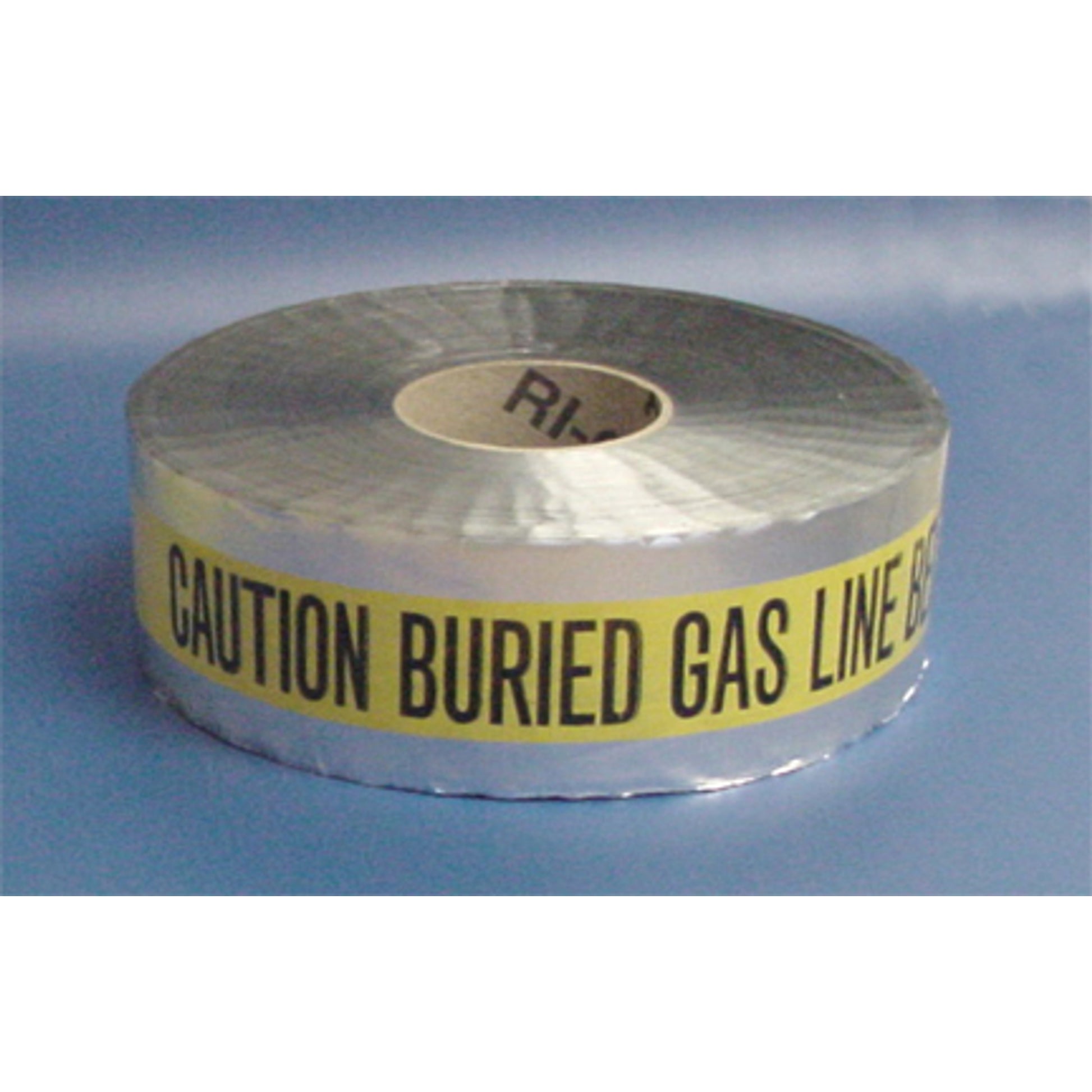 DETECTABLE UNDERGROUND TAPE - CAUTION BURIED GAS LINE BELOW - DETECTABLE UNDERGROUND TAPE - CAUTION BURIED GAS LINE BELOW, 2”X1M’,