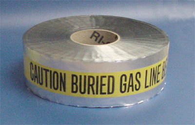 DETECTABLE UNDERGROUND TAPE - CAUTION BURIED GAS LINE BELOW