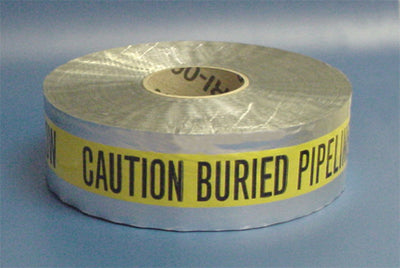 DETECTABLE UNDERGROUND TAPE - CAUTION BURIED PIPELINE BELOW