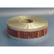 DETECTABLE UNDERGROUND TAPE - CAUTION TELEPHONE LINE BELOW - DETECTABLE UNDERGROUND TAPE - CAUTION TELEPHONE LINE BELOW, 2”X1M’,