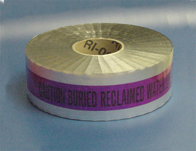 DETECTABLE UNDERGROUND TAPE - CAUTION RECLAIMED WATER LINE BELOW