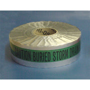 DETECTABLE UNDERGROUND TAPE - CAUTION BURIED STORM DRAIN LINE BELOW - DETECTABLE UNDERGROUND TAPE - CAUTION BURIED STORM DRAIN LINE BELOW, 2”X1M’,