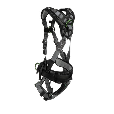 MSA V-FIT Construction Harness w/Back & Side D-Rings - Quick-Connect Leg Straps - Shoulder & Leg Padding - Extra Small - 10195164