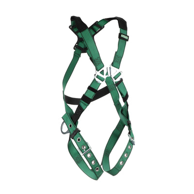 MSA V-FORM Harness w/Back & Side D-Rings - Tongue Buckle Leg Straps - Extra Large - 10197216