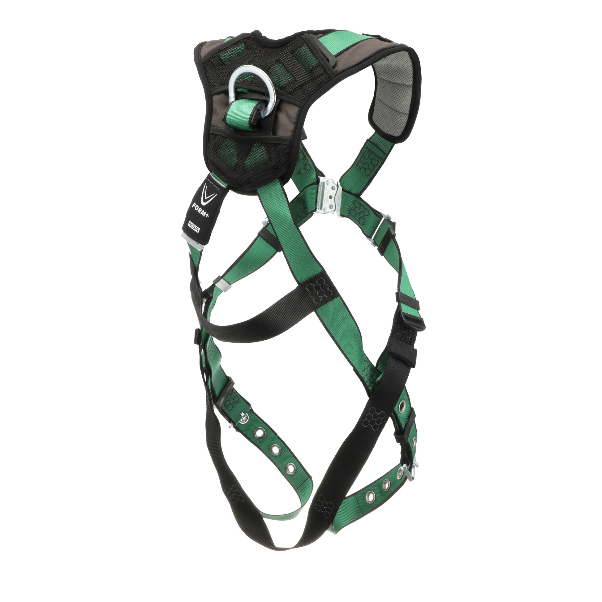 MSA V-FORM+ Harness w/Back & Front D-Rings - Tongue Buckle Leg Straps - Extra Small - 10206092