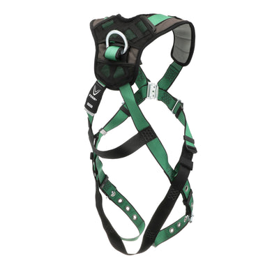 MSA V-FORM+ Harness w/Back & Front D-Rings - Tongue Buckle Leg Straps - Extra Small - 10206092