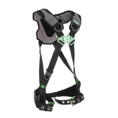 MSA V-FLEX Harness w/Back D-Ring - Tongue Buckle Leg Straps - Extra Large - 10239985