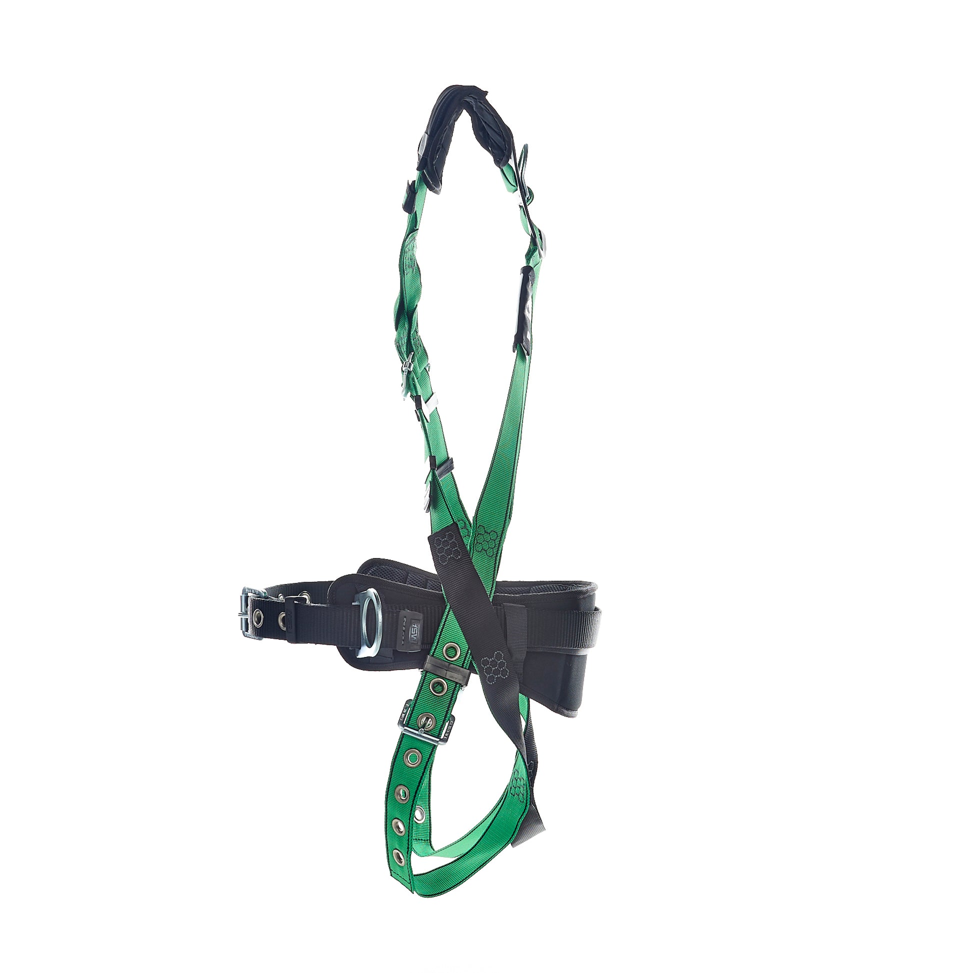 MSA V-FORM Construction Harness w/Back & Side D-Rings - Tongue Buckle Leg Straps Quick Connect Chest Buckle - Shoulder Padding - Standard - 10207734