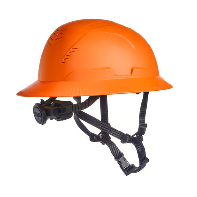 MSA V-Gard H2 Full Brim - Type II Class C Safety Helmet - Vented - Orange - 10250586