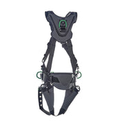 MSA V-FLEX Construction Harness w/Back, Front & Side D-Rings - Tongue Buckle Leg Straps - Super Extra Large - 10211349