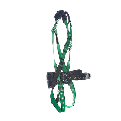 MSA V-FORM Construction Harness w/Back & Side D-Rings - Tongue Buckle Leg Straps Quick Connect Chest Buckle - Shoulder Padding - Standard - 10207734