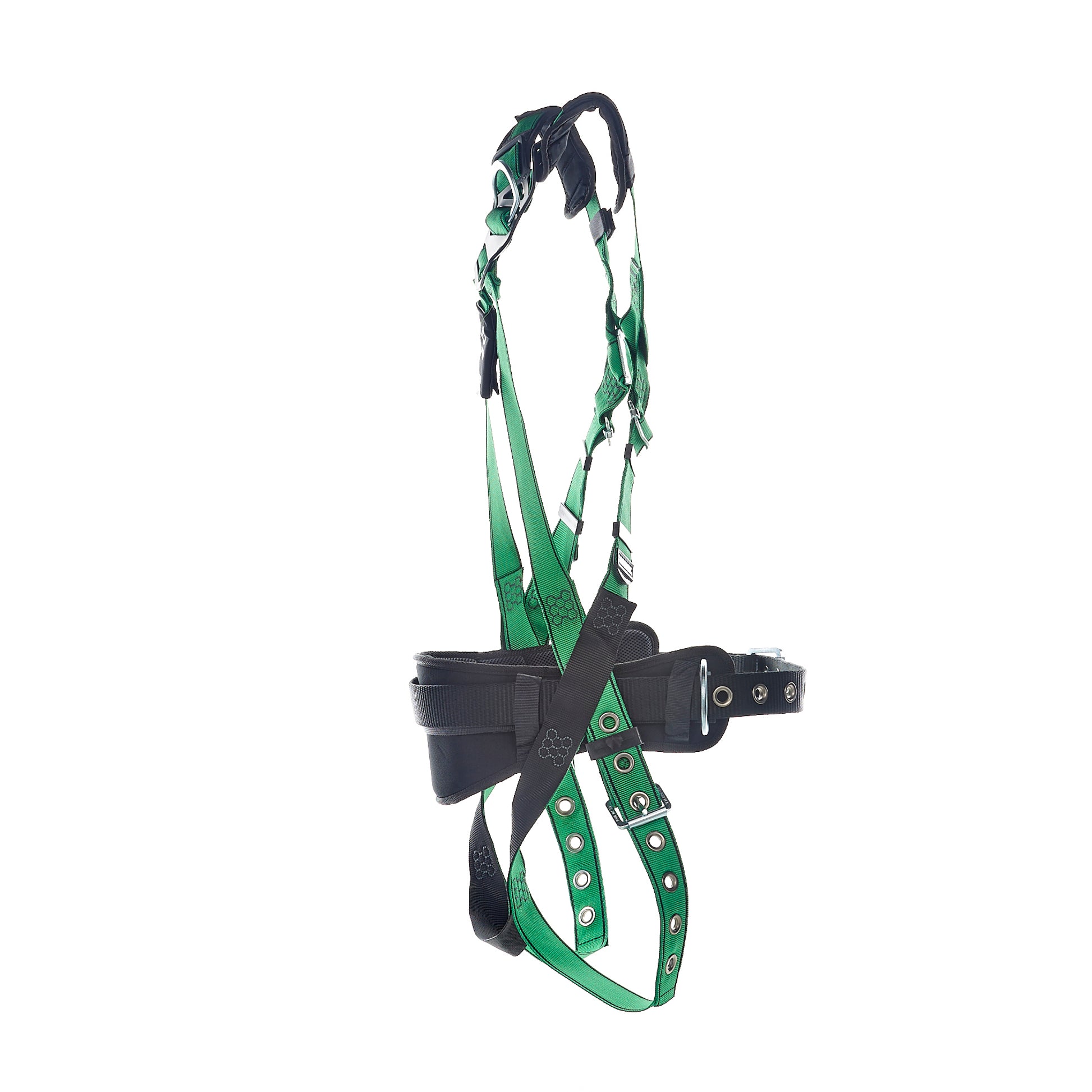 MSA V-FORM Construction Harness w/Back & Side D-Rings - Tongue Buckle Leg Straps Quick Connect Chest Buckle - Shoulder Padding - Standard - 10207734