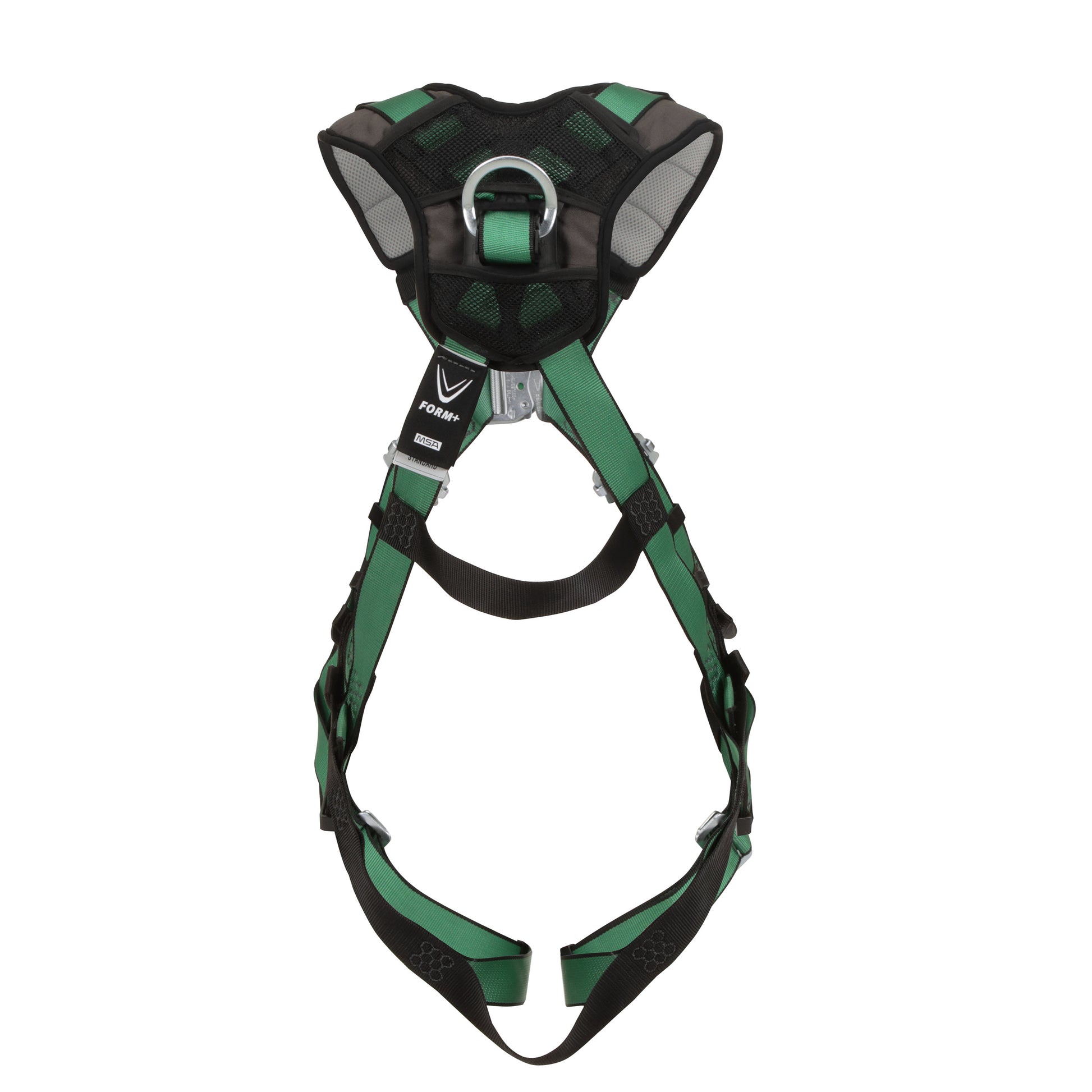 MSA V-FORM+ Harness w/Back & Front D-Rings - Tongue Buckle Leg Straps - Extra Small - 10206092