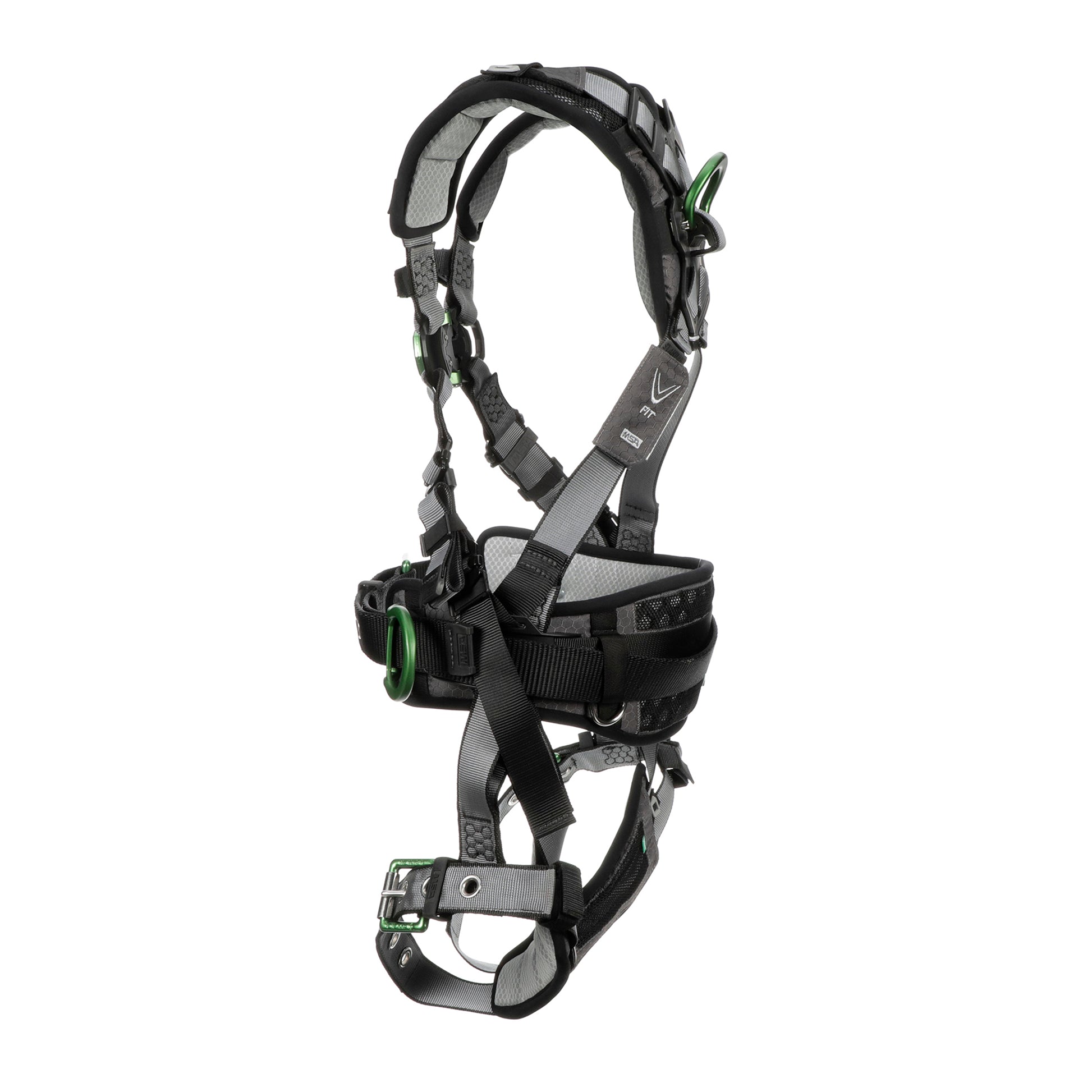 MSA V-FIT Construction Harness w/Back & Side D-Rings - Tongue Buckle Leg Straps - Shoulder & Leg Padding - Standard - 10195181