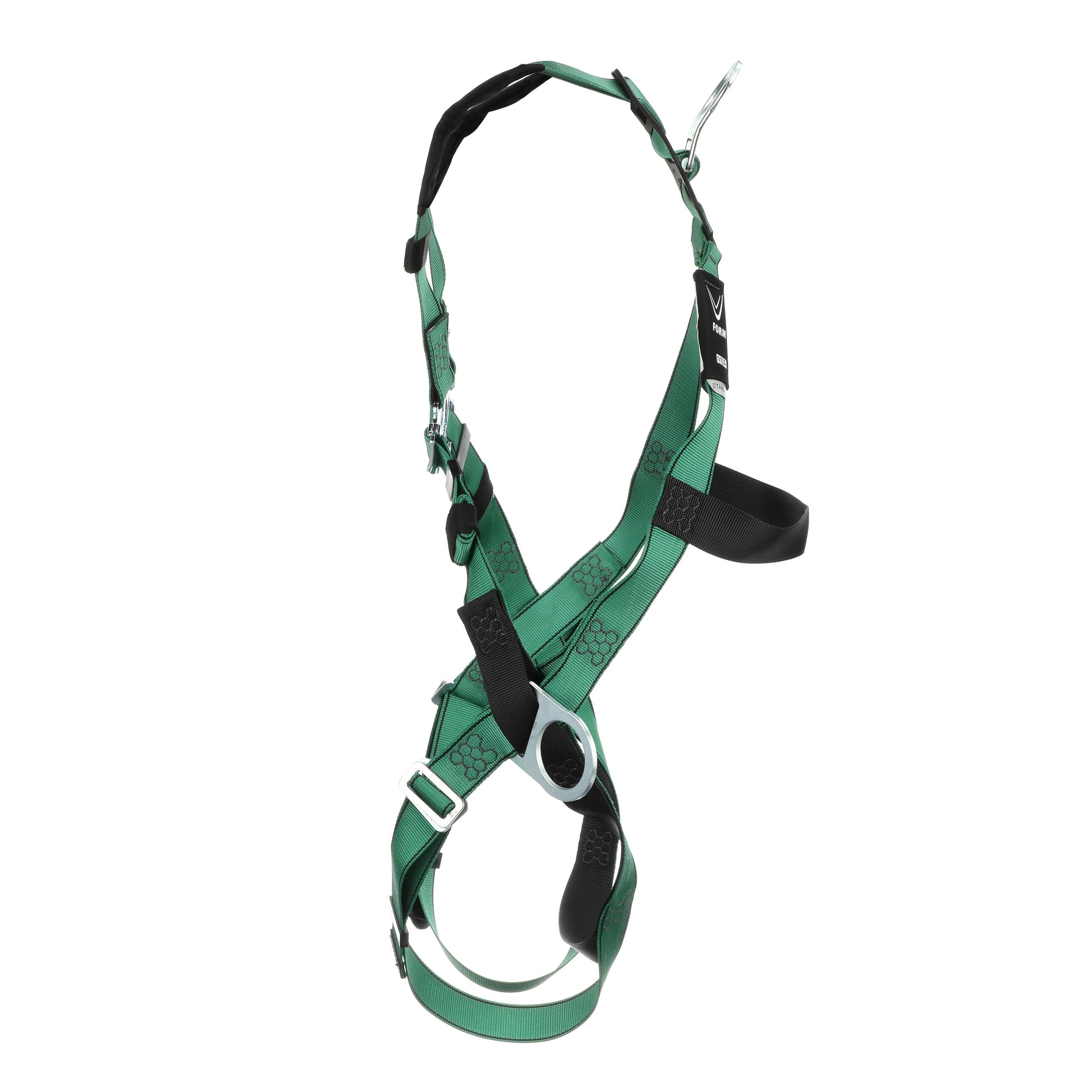 MSA V-FORM Harness w/Back & Side D-Rings - Qwik-Fit Leg Straps - Extra Large - 10197231