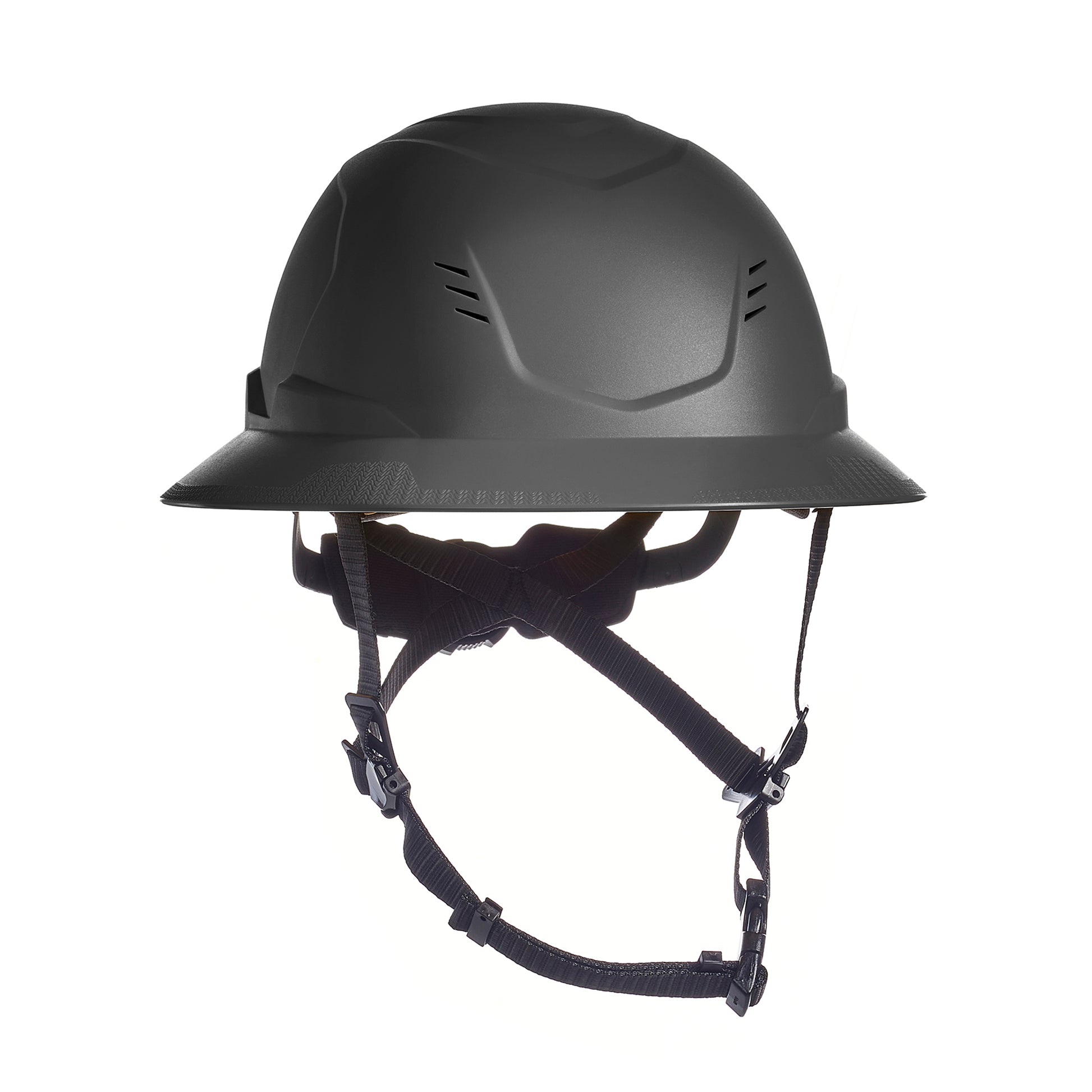 MSA V-Gard H2 Full Brim - Type II Class C Safety Helmet - Vented - Black - 10250582