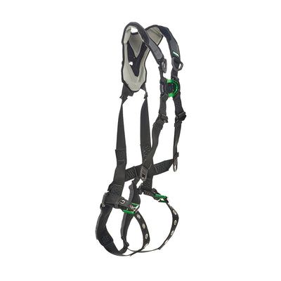 MSA V-FLEX Standard Harness w/Back & Front D-Rings - Tongue Buckle Leg Straps - Standard - 10211321