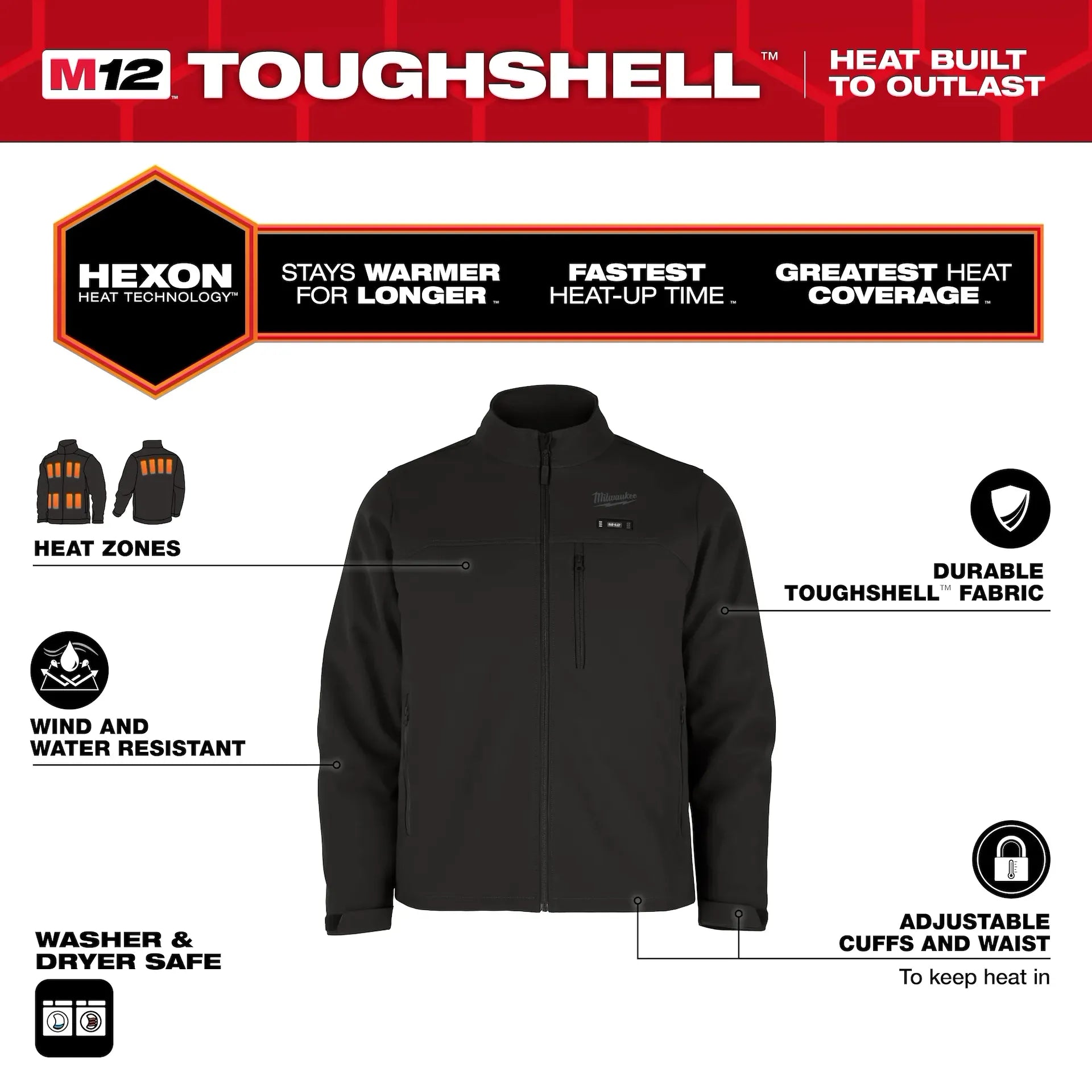 Milwaukee Tools M12 Heated Toughshell Jacket - Complete Kit