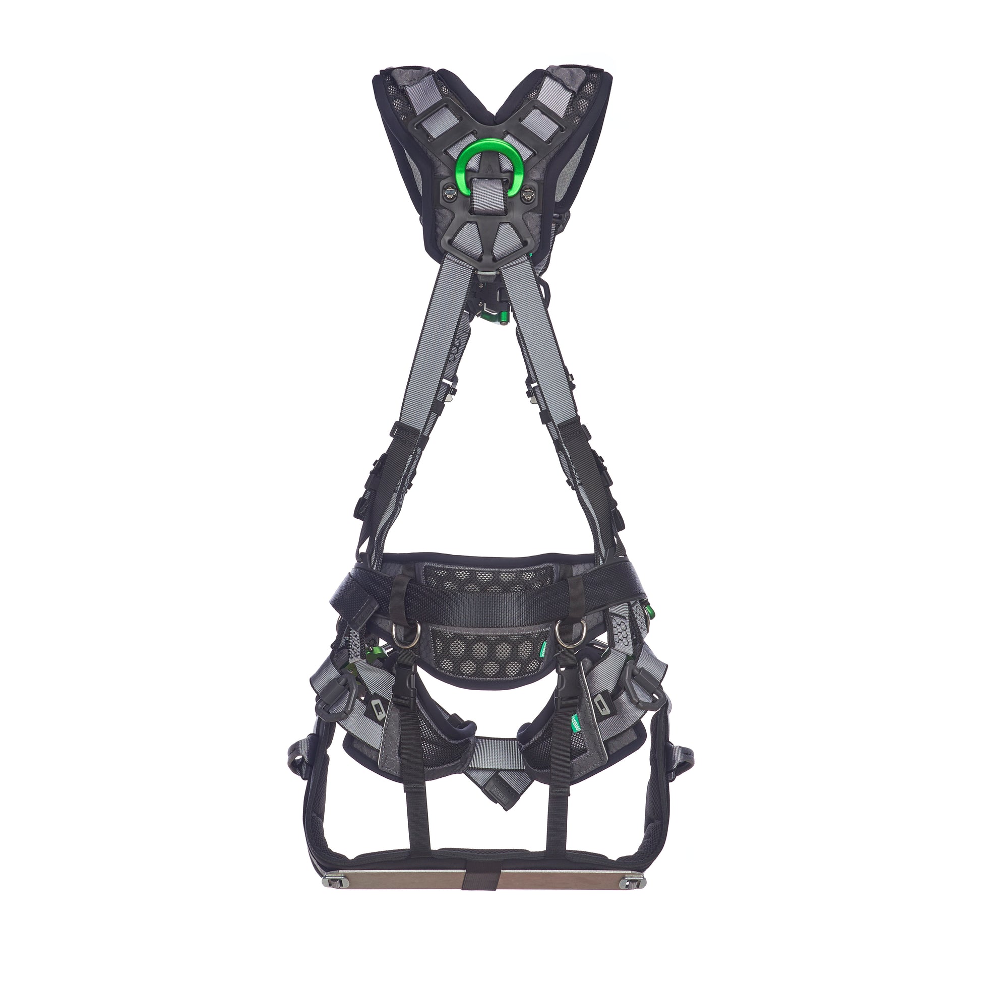 MSA V-FIT Tower Harness w/Back, Front & Side D-Rings - Quick-Connect Leg and Belt Straps - Shoulder & Leg Padding - Extra Large - 10218049