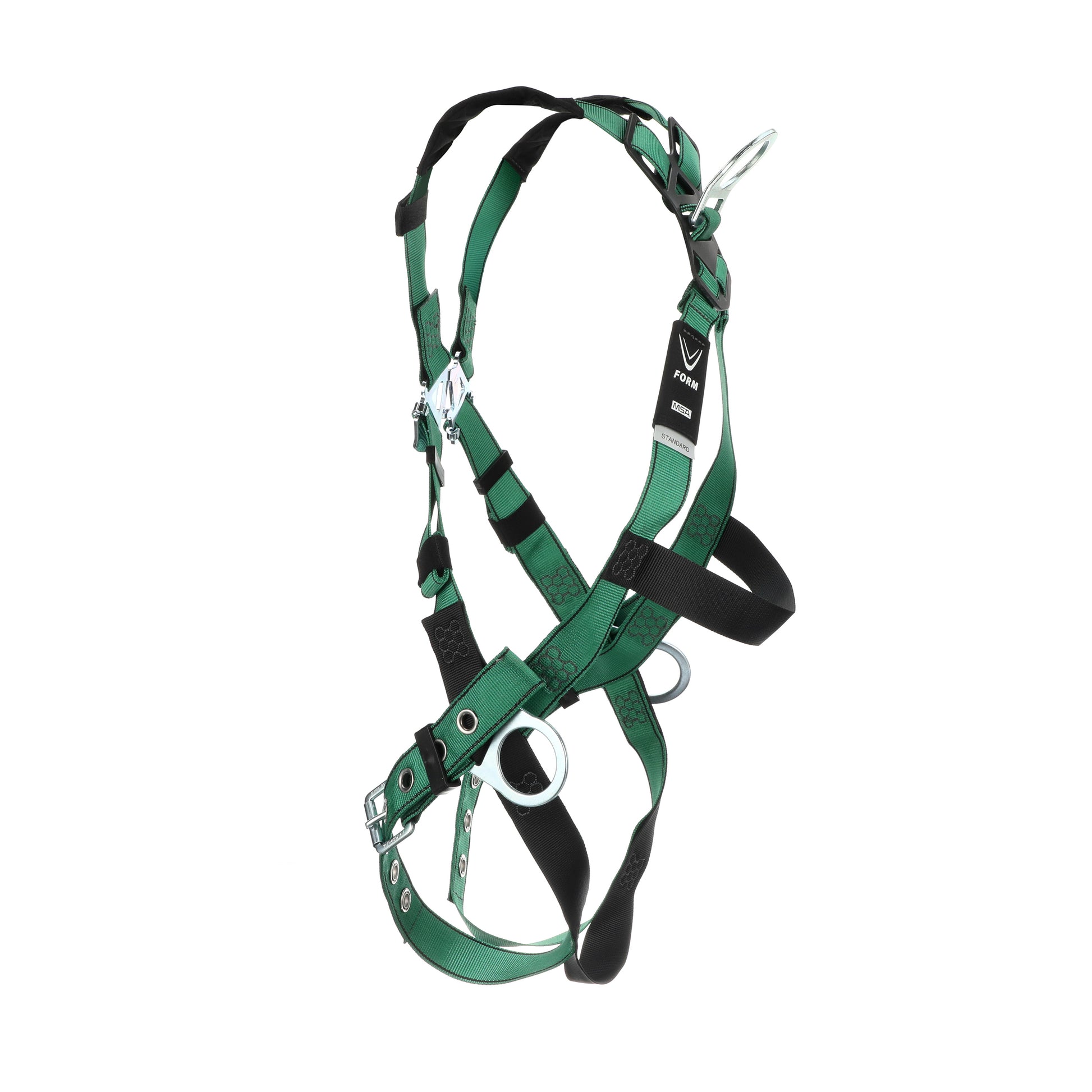 MSA V-FORM Harness w/Back & Side D-Rings - Tongue Buckle Leg Straps - Extra Small - 10197214