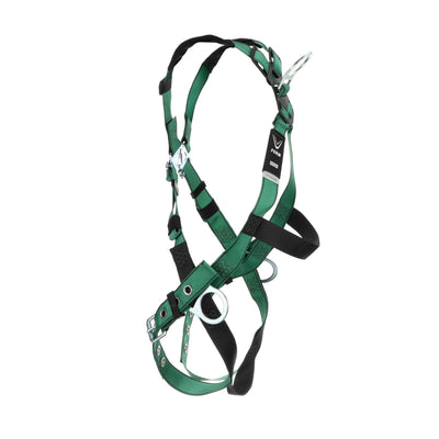 MSA V-FORM Harness w/Back & Side D-Rings - Tongue Buckle Leg Straps - Extra Large - 10197216