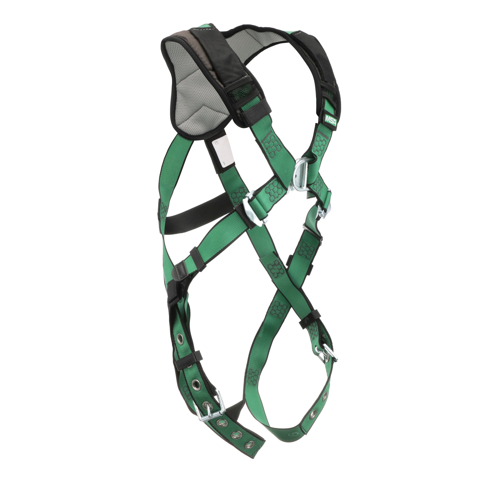 MSA V-FORM+ Harness w/Back & Front D-Rings - Tongue Buckle Leg Straps - Extra Small - 10206092