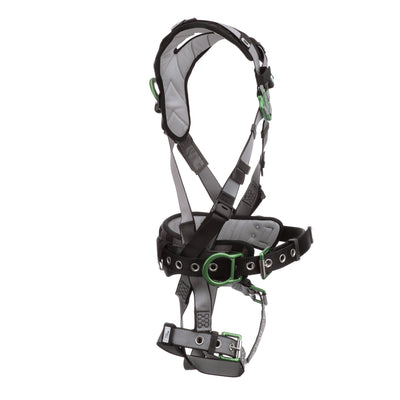 MSA V-FIT Construction Harness w/Back & Side D-Rings - Tongue Buckle Leg Straps - Shoulder Padding - Standard - 10195149