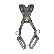 MSA V-FIT Harness w/Back & Side D-Rings - Tongue Buckle Leg Straps - Shoulder Padding - Extra Large - 10194910