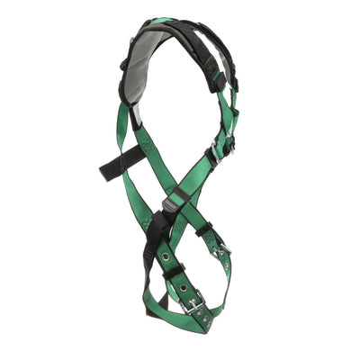 MSA V-FORM+ Harness w/Back & Front D-Rings - Tongue Buckle Leg Straps - Extra Small - 10206092