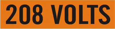 208 VOLTS - PIPE MARKER
