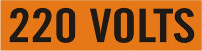 220 VOLTS - PIPE MARKER